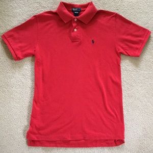 Boy’s Medium Polo Bright Red